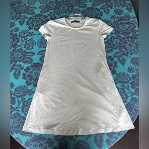 United by Blue S Teal Blue Green T-Shirt Dress Knee Length Casual Spring Summer
